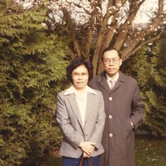 with sister Helen, 1980, Vancouver