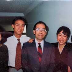 the Leongs in Rochester, 1990 (Sonia, Laurence, CK, Daphne, Theresa)