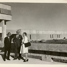 CK with Dr John McLeod at newly constructed Education Building, University of Saskatchewan. 