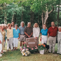 At sister Kay's service in Harvard July 2000