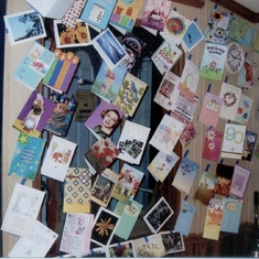 The Famous Wall of 90th Birthday Cards