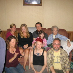 90th birthday family reunion. Asia, Zoe, Russen, Grandma, Laurel, Clover, Jim