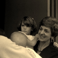Grandma & Kim at Jen's Baptism