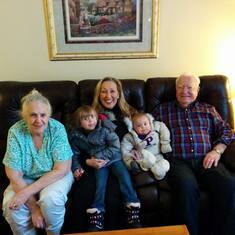 Mary Lou, Clare, their daughter Wendy and her grandkids Abbey and Axel!