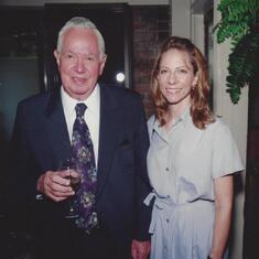 Clay with his eldest daughter Evelyn in 1996