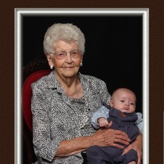 Grandma O. with Great-Great Grandson Harper