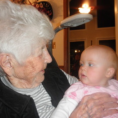 Thanksgiving 2010..Great Grandmother with Rachel...we love and miss you!!!!!!!