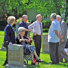 Memorial service for Aline Picard, Claude's aunt, in 2014