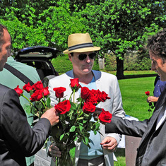 Memorial service for Aline Picard, Claude's aunt, in 2014