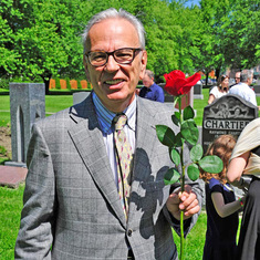 Memorial service for Aline Picard, Claude's aunt, in 2014