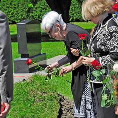 Memorial service for Aline Picard, Claude's aunt, in 2014