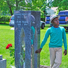 Memorial service for Aline Picard, Claude's aunt, in 2014