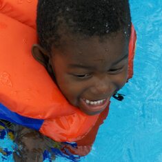 Augustin in the pool! 2008