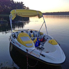 Our sea-doo boat in Maine for the US family reunion, 2013