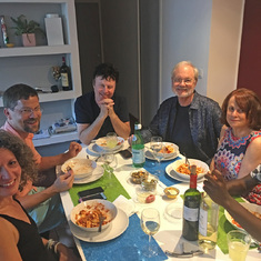 With Alan, Barbara and Andreas and Cecilia in France, 2019