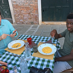 Claude and Augustin in Venice, 2018