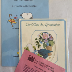 Convocation, Université d'Ottawa, Law School, 1982 - cards