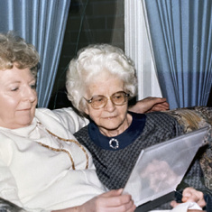 Aunt Mary with Grandmother Maire-Reine