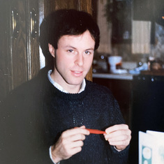 Claude at home, 1986