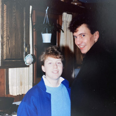 Erin with Dan, 1986