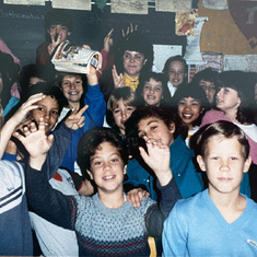 Claude's fourth grade class at Langstaff Secondary School, Richmond Hill, ON