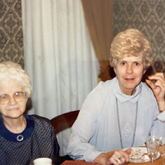 Grandmother Marie-Reine, left, and aunt Yolande right