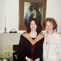 Sister Erin with mother Theresa at the South Riverview home in Windsor, ca. 1985