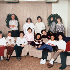 Claude and the Langstaff staff in Richmond Hill, ON, ca. 1988