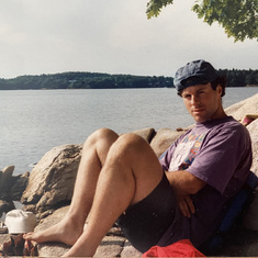 Claude in Maine on Scott's family island, ca. 1992