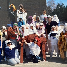 Claude's class at Royal Orchard, ca. 1989