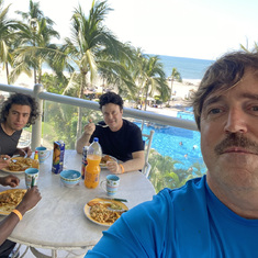 Augustin, Scott, Claude and Luis in Mexico, Xmas 2021