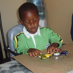 Augustin shortly after arrival from Haiti, Nov. 2006