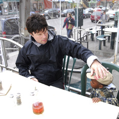 Augustin with Claude on his first trip to Quebec City, 2007