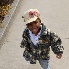 Augustin with Claude on his first trip to Quebec City, 2007