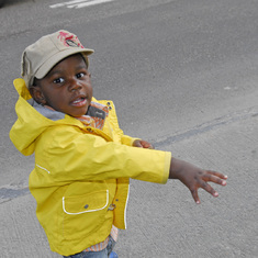 Augustin on his first trip to Quebec City, 2007