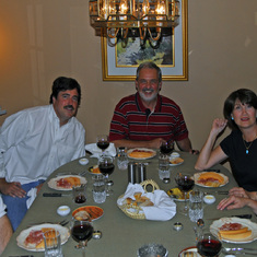 Claude, Scott, and neighbours Gilles, Louis and Dana in Bois Franc, ca. 2005