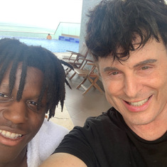 Augustin and Claude in Cartagena, Columbia, March 2022