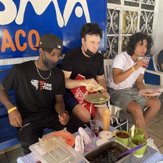 Claude with Augustin and Luis in Puerto Vallarta, Mexico, for Xmas 2021