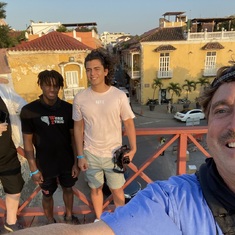 Claude, Augustin, Luis and Scott in Cartagena, Columbia March 2022