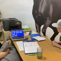 Claude during a lesson with a student in Mirabel