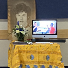 MIRABEL MEMORIAL SERVICE (Nov. 20, 2022) - Table where roses were laid