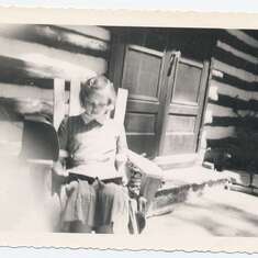 Claudia Cooper Log Cabin 1949
