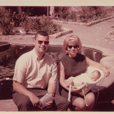 Claudia Madigan with Husband Bob and baby Mark 1964