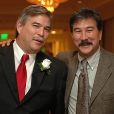 With brother Mark, 2006