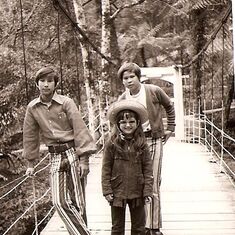 With brother Mark and sister Tanya, Hong Kong 1974