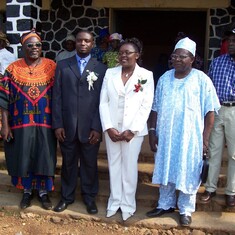 Ba Gwandiku  with my maternal uncles, Ni Sam and Ba Guta