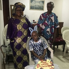 Mama with Dr. Abimbola Cole and his son Mr. Gboyega Adeniyi