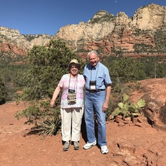In Sedona, part of a Pink Jeep tour.