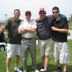 Moc, Bear, Dad and Cliff B4 golf tourney