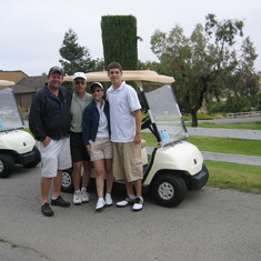 Duane, Donna, Cliff and Dad Ridgemark Golf Course